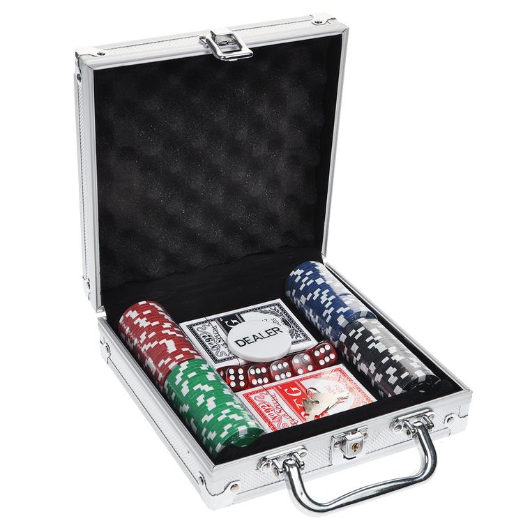 Набор для покера "Poker Game Set", 100 фишек. 35697