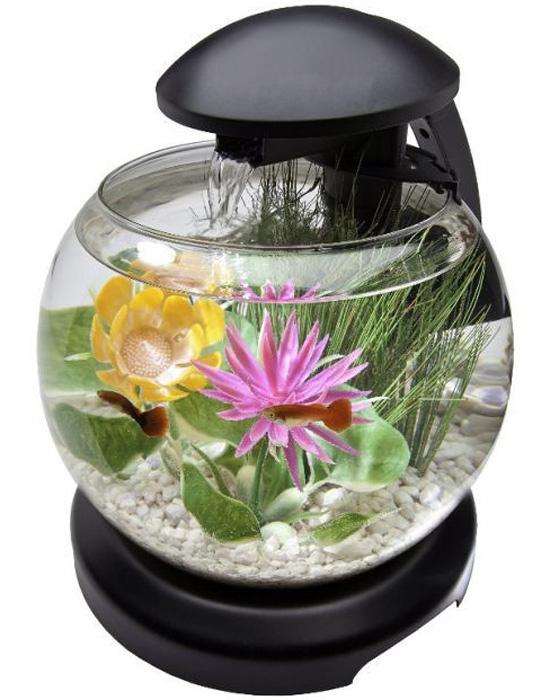 Аквариумный комплекс Tetra "Cascade Globe", цвет: черный, 6,8 л