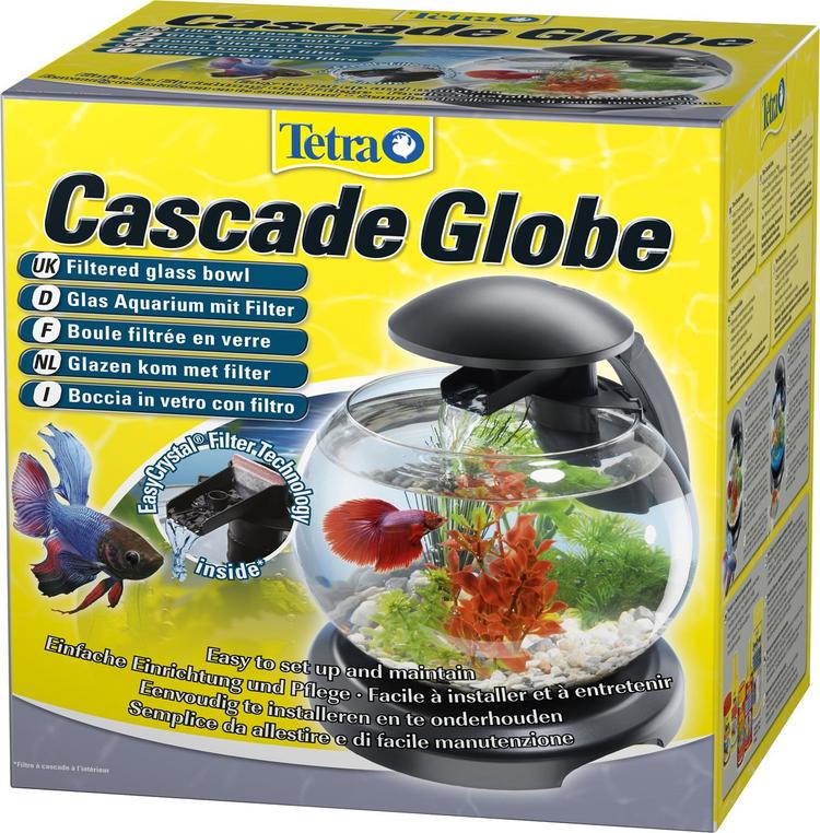 Аквариумный комплекс Tetra "Cascade Globe", цвет: черный, 6,8 л