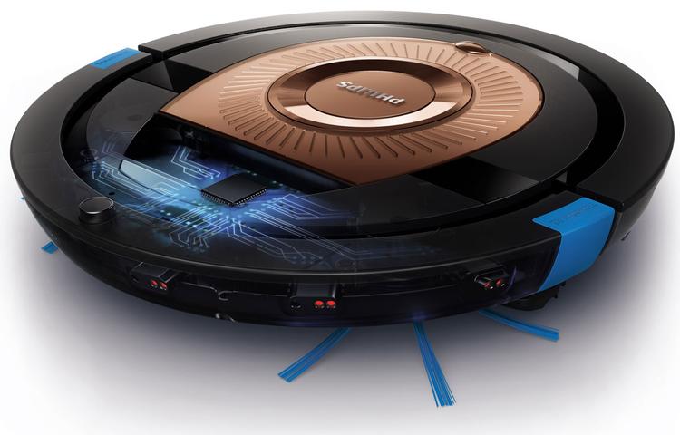 Робот-пылесос Philips SmartPro Compact FC8776/01, черный, бронзовый