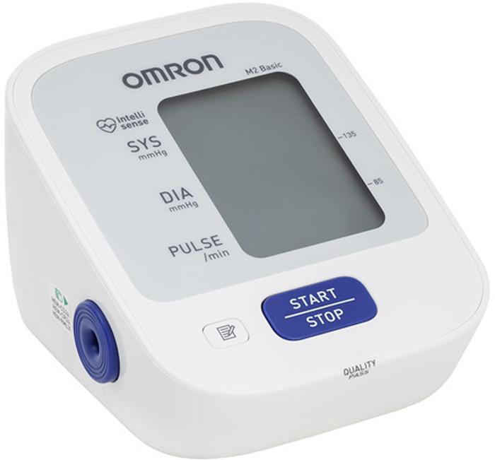 Тонометр Omron M2 Basic автоматический с адаптером и универсальной манжетой, 22-42 см