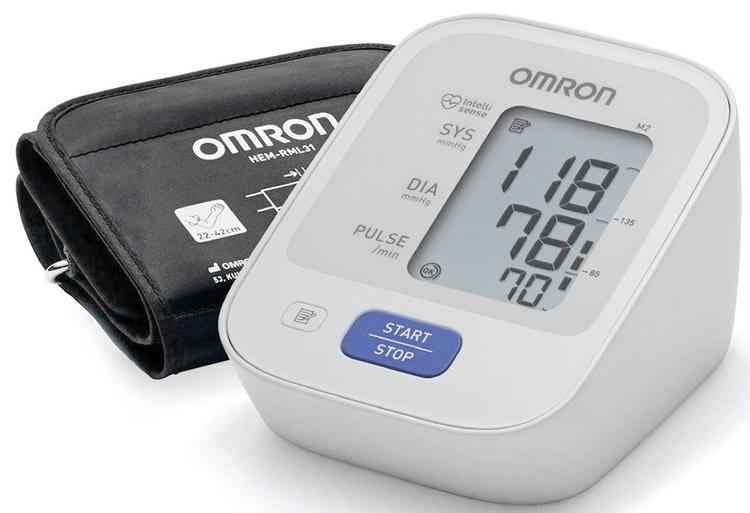 Тонометр Omron M2 Basic автоматический с адаптером и универсальной манжетой, 22-42 см