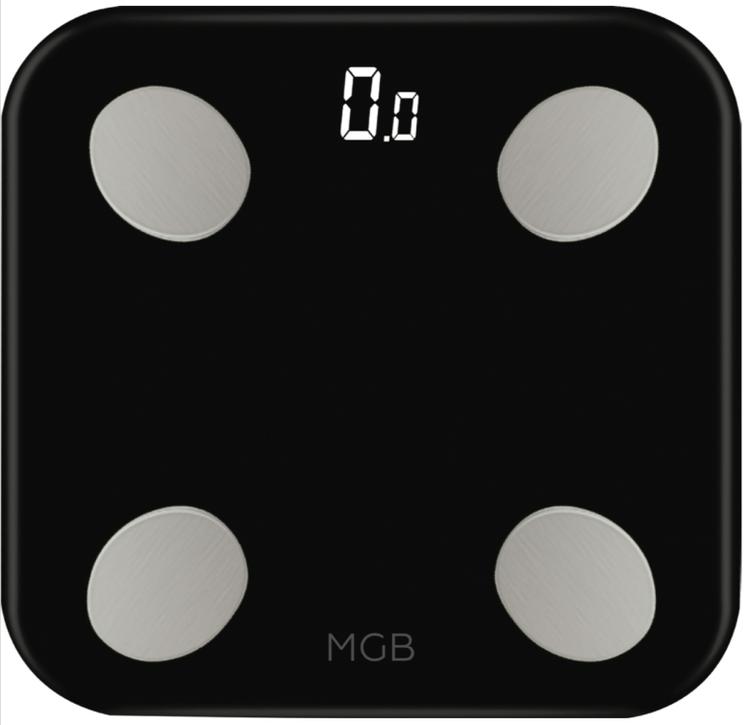 Умные весы MGB "Body Fat Scale Glass Edition", цвет: черный