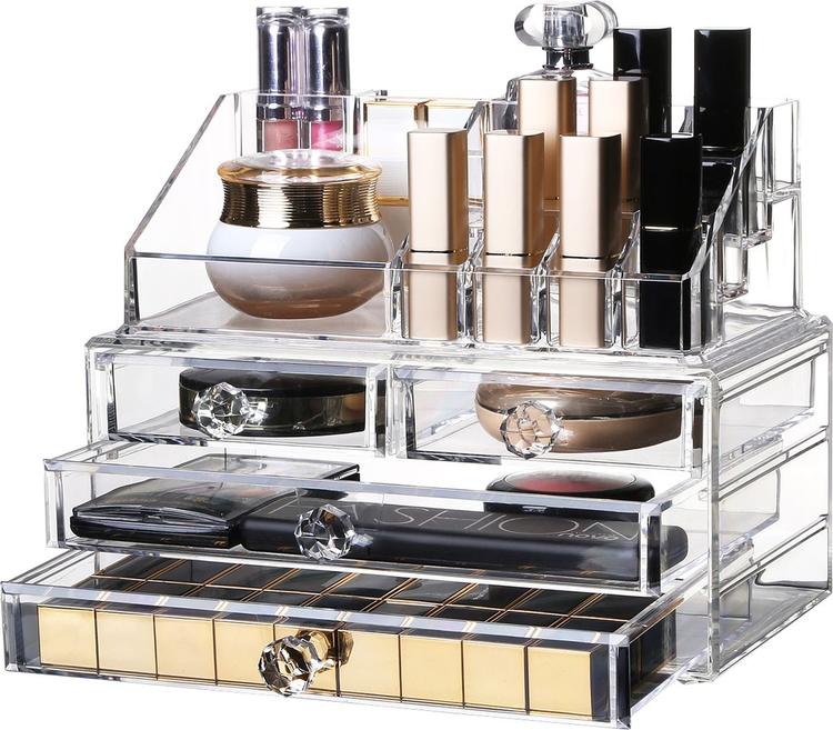 Органайзер для косметики Homsu "Diamond", 21 секция, 23,9 х 15,5 х 18,8см