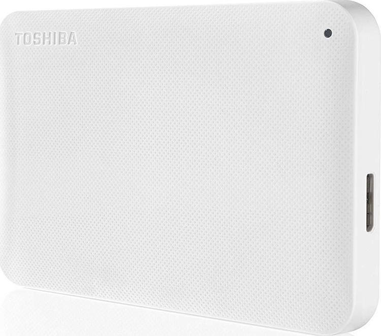 1 ТБ Внешний жесткий диск Toshiba HDD 1 TB Stor.e Canvio Ready , 2.5", USB 3.0 (HDTP210EW3AA), белый