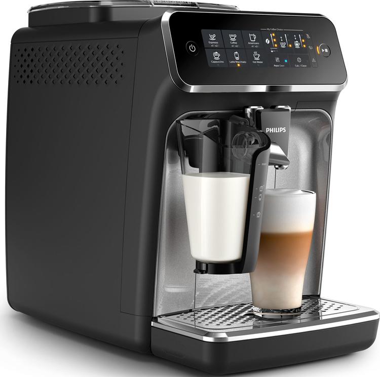 Автоматическая кофемашина Philips Series 3200 EP3246/70 с капучинатором LatteGo, черный, серебристый