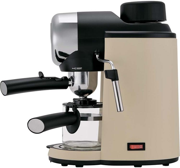 Кофеварка рожковая эспрессо Polaris PCM 4005A, бежевый