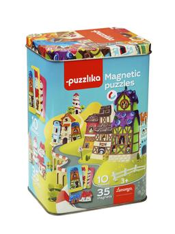 Пазл PUZZLIKA Магнитные пазлы-игра "Домики", 41 деталь арт. 13470