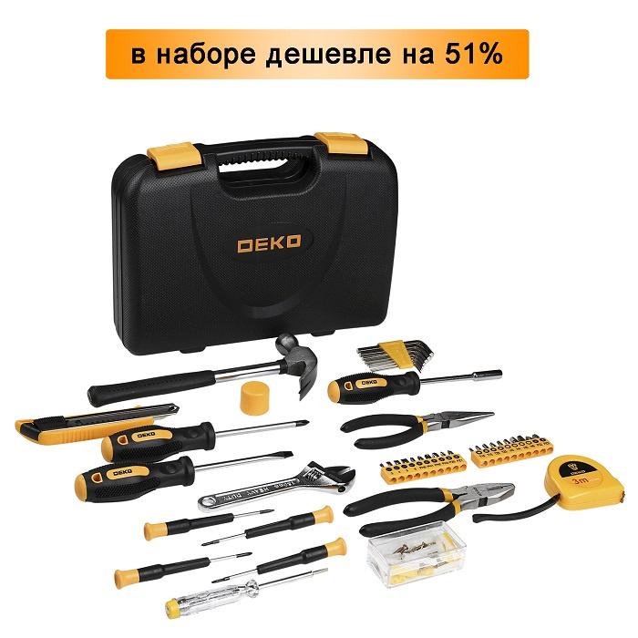 Набор инструментов для дома DEKO TZ100 (100 предметов)