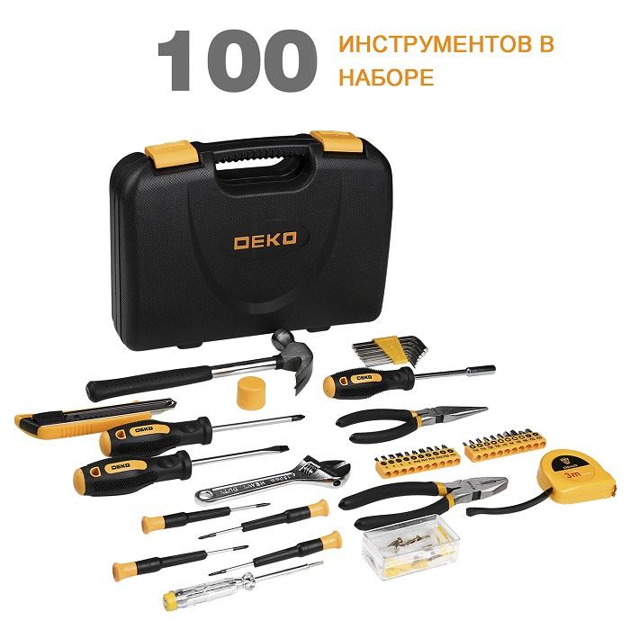 Набор инструментов для дома DEKO TZ100 (100 предметов)