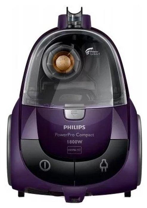Бытовой пылесос Philips PowerPro Compact FC8472/01, фиолетовый