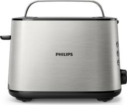 Тостер Philips Viva Collection HD2650/90, серебристый, черный