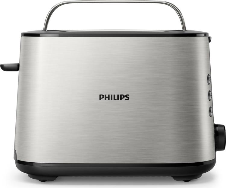 Тостер Philips Viva Collection HD2650/90, серебристый, черный