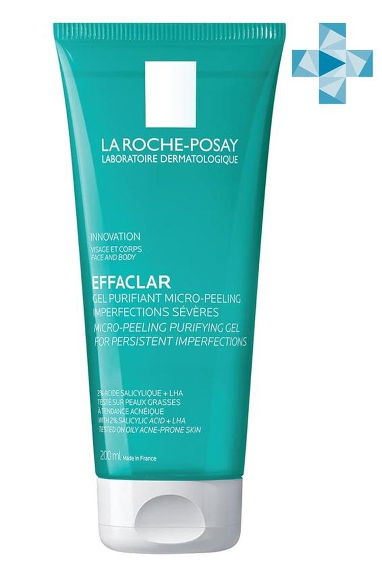 La Roche-Posay Effaclar Гель очищающий микроотшелушиващий для лица и тела, 200 мл