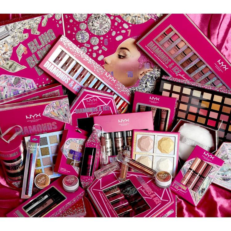NYX Professional Makeup Diamonds & Ice Please Набор помад для губ , 81 г