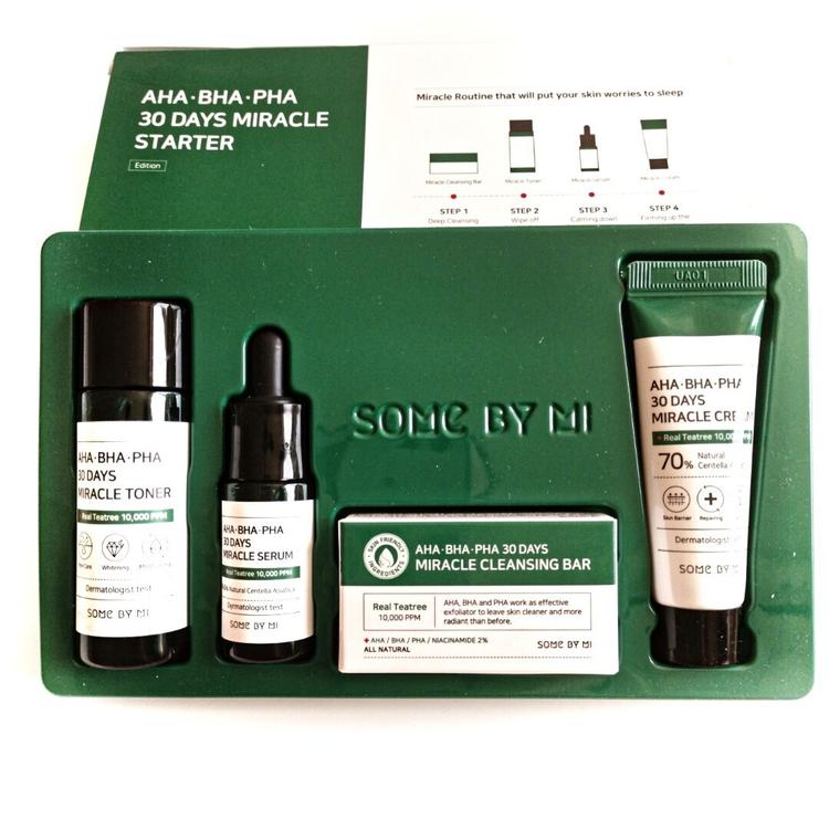 Some By Mi AHA-BHA-PHA 30 Days Miracle Starter Edition - Набор для проблемной кожи из 4 предметов