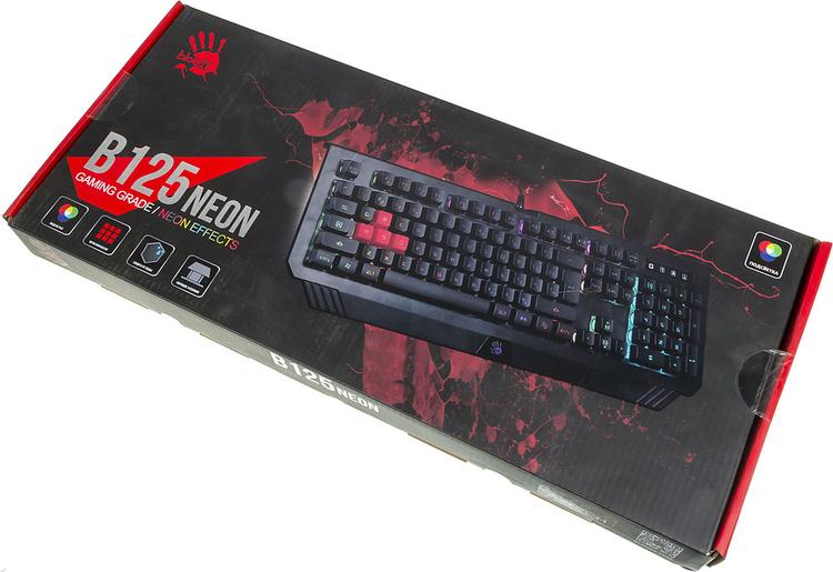 Игровая клавиатура A4Tech Bloody B125N, черный