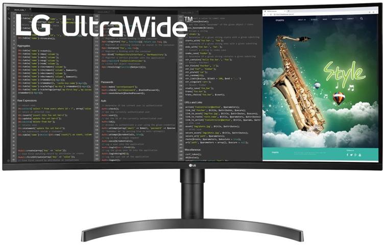 35" Монитор LG 35WN75C-B, черный