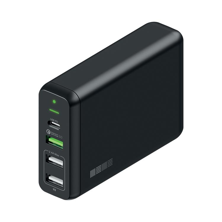 Быстрая зарядка 75Вт Type-C Power Delivery + 3xUSB