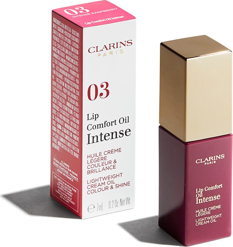 Clarins Lip Сomfort Oil Intense Масло-тинт для губ с кремовой текстурой, 03 Intense raspberry, 7 мл