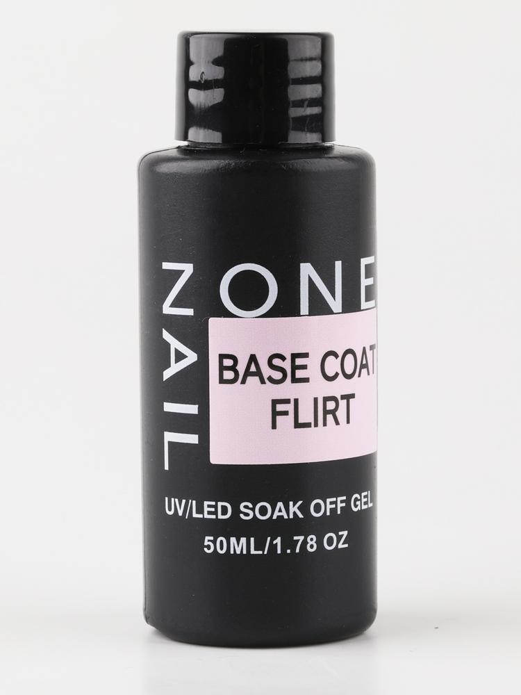 OneNail, Base Coat Flirt - Камуфлирующая база для гель-лака (бутылек, 50 мл.)