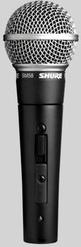 Микрофон SHURE SM58SE,  черный/серебристый