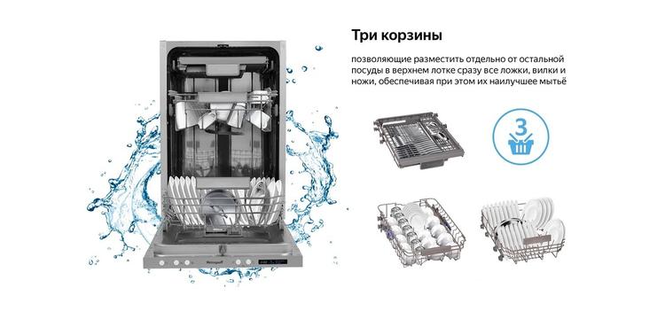 Посудомоечная машина с авто-открыванием Weissgauff BDW 4533 D