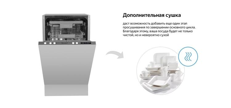 Посудомоечная машина с авто-открыванием Weissgauff BDW 4533 D