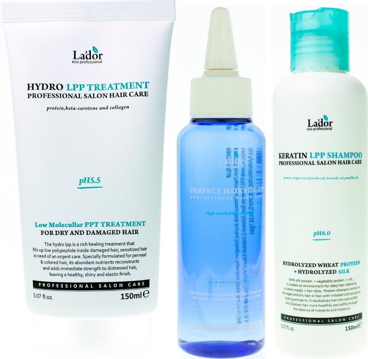 LADOR Уходовые Средства для Волос - шампунь, маска, филлер KERATIN EDITION (150 + 150 + 100) мл