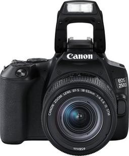 Зеркальный фотоаппарат CANON EOS 250D kit ( EF-S 18-55mm f/1:4-5.6 IS STM),  черный