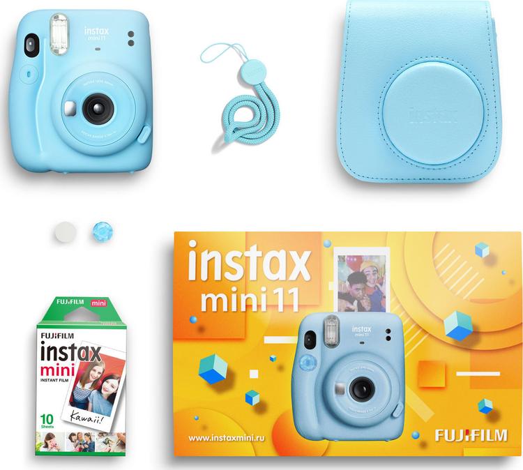 Фотоаппарат мгновенной печати Fujifilm Instax Mini 11, синий
