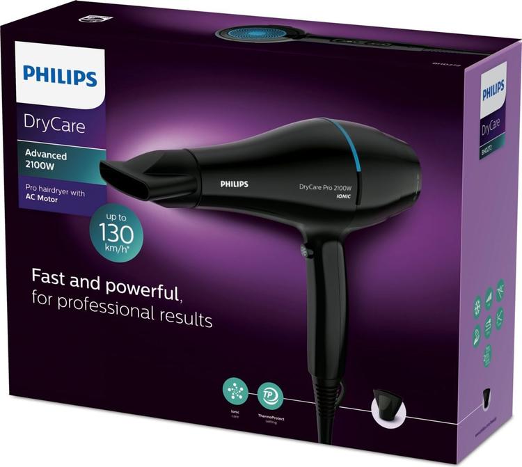 Фен Philips DryCare BHD272/00, черный