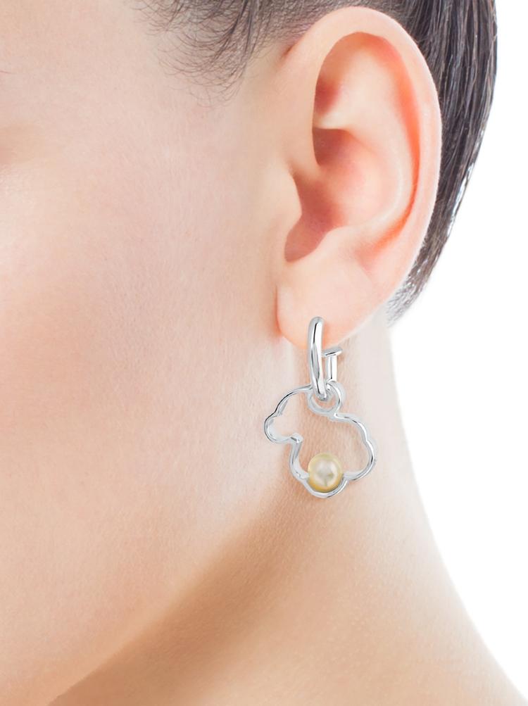 Серьги Tous из серебра с жемчугом