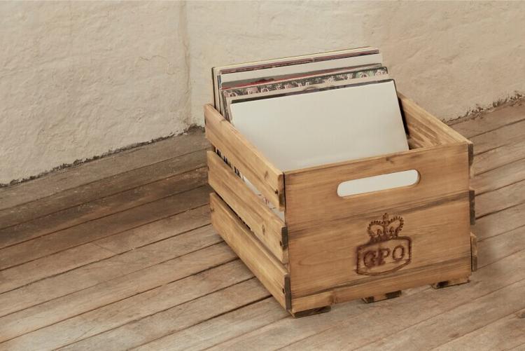 Кейс для хранения виниловых пластинок Cassa Wooden Crate