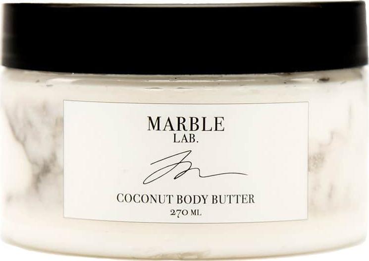 Крем-баттер Marble Lab Кокосовый для тела, увлажняющий, питающий, 270 мл