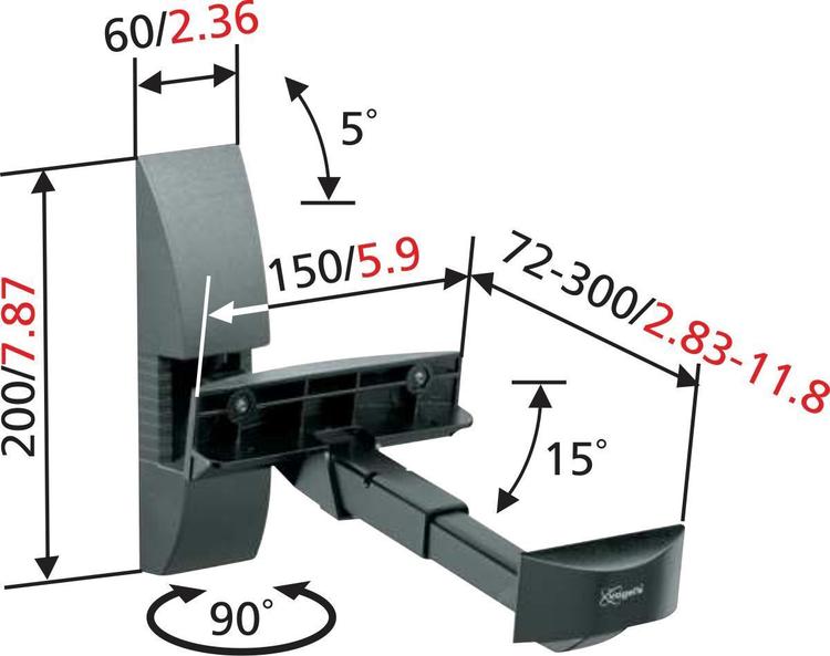 Кронштейн для колонок Vogel's VLB 200 (2х)
