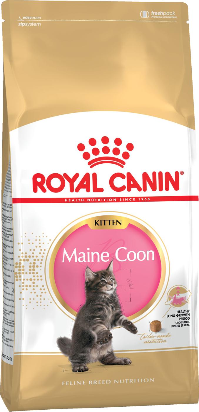 Корм сухой Royal Canin "Maine Coon Kitten", для котят породы мейн-кун в возрасте от 3 до 15 месяцев, 4 кг