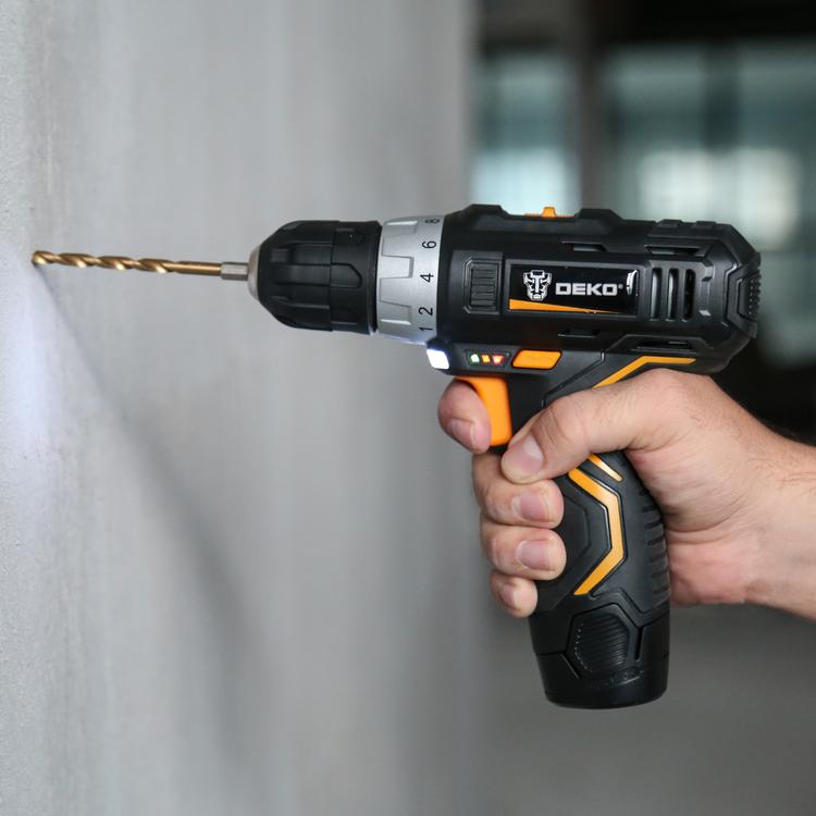 Аккумуляторная дрель-шуруповерт DEKO 12В GCD12DU3 Li-Ion, 32 Нм, 1х1.5Ач, з/у