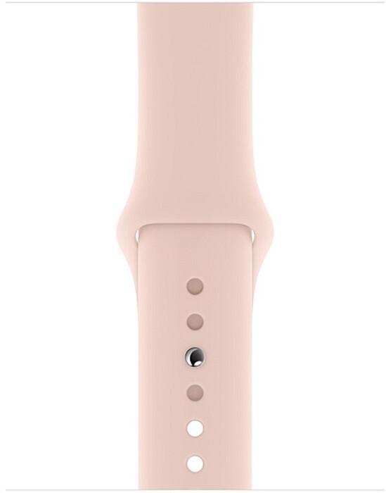 Умные часы Apple Watch Series 5 GPS, 44 мм, золотой, спортивный ремешок "розовый песок"