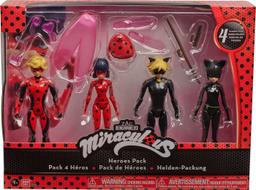 Игровой набор с куклой Miraculous Леди Баг 4 героя, с аксессуарами, 39945