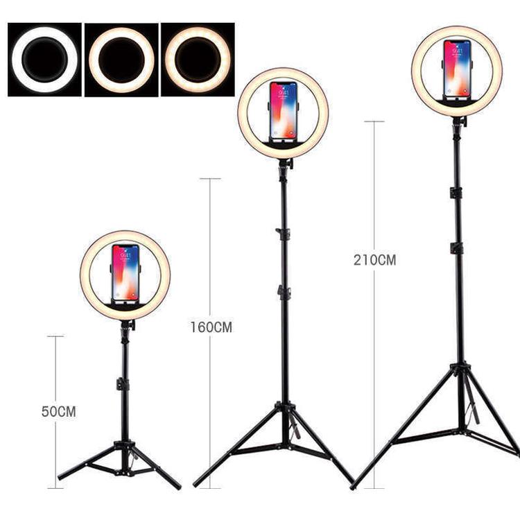 Кольцевая светодиодная лампа со штативом Ring Fill Light для селфи и профессиональной съемки