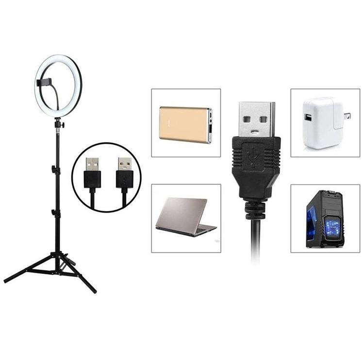 Кольцевая светодиодная лампа со штативом Ring Fill Light для селфи и профессиональной съемки