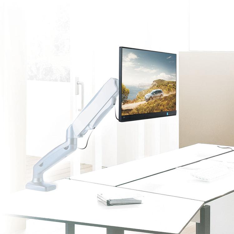 Кронштейн алюминиевый настольный для мониторов Arm media LCD-T21w white