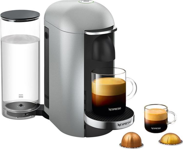 Капсульная кофемашина Nespresso Vertuo Plus, серебристый