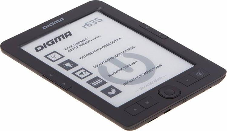 Электронная книга Digma R63S 6", темно-серый
