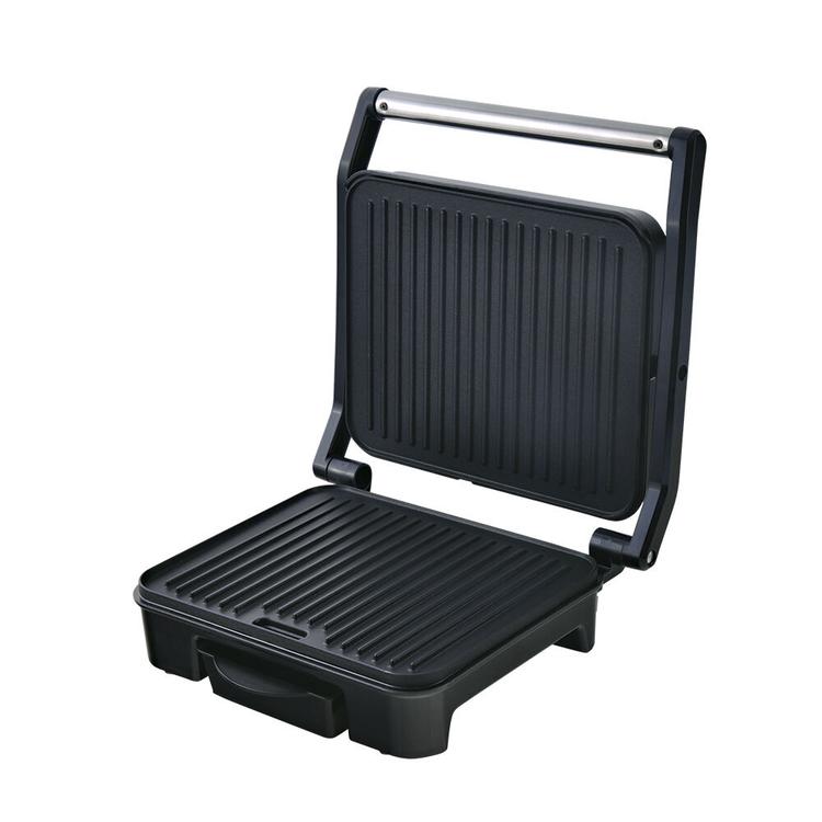 Гриль-пресс Endever Grillmaster 117 мощность 2300 Вт, автоматический терморегулятор,  внутреннее антипригарное покрытие,  световой индикатор нагрева и готовности