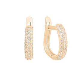 Серьги золотые с бриллиантами, 2БСЗ5К-02-1158-03
