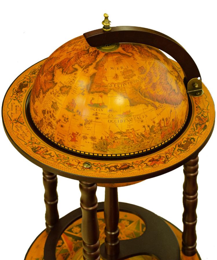 Глобус-бар напольный PTOLEMAEUS, сфера 33 см