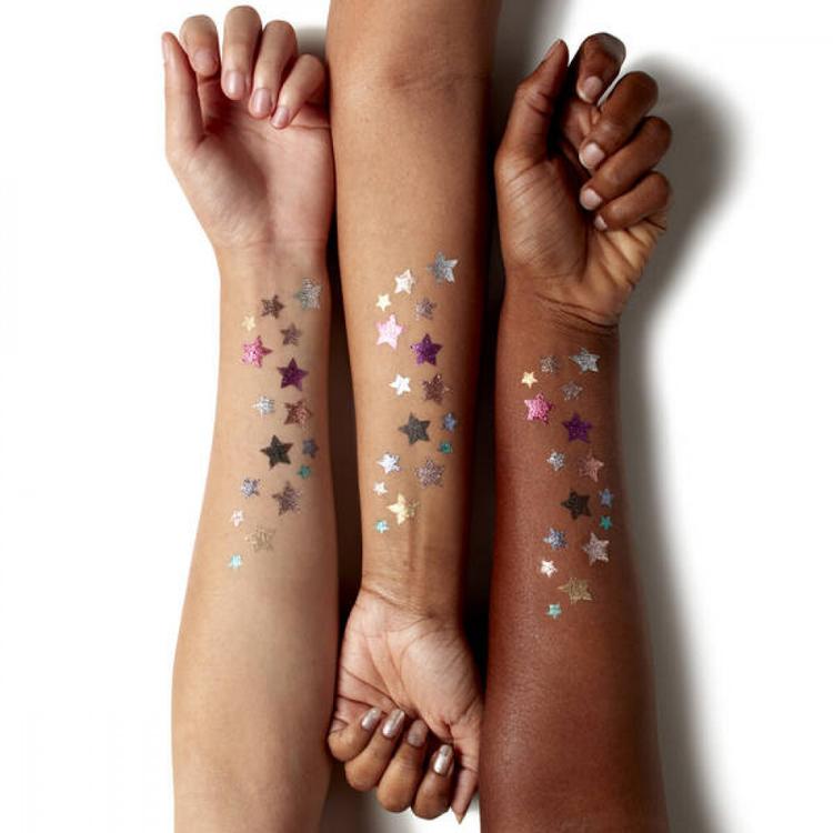 NYX Glitter Goals Cream PRO Palette Палетка кремовых глиттеров для лица и тела, 10 шт по 1,2 г
