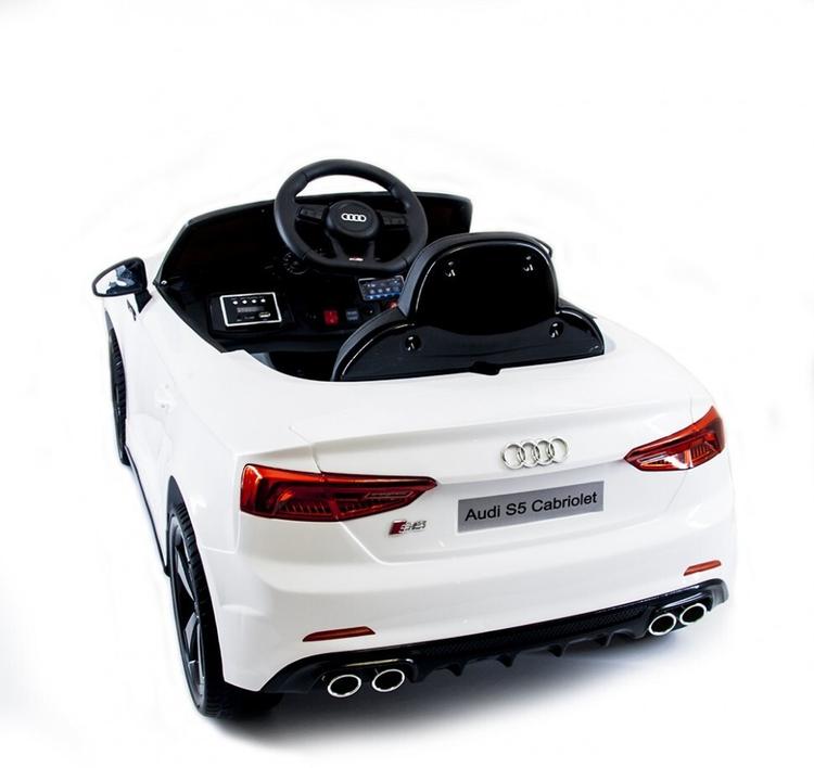 Детский электромобиль Audi S5 Cabriolet LUXURY 2.4G - White - HL258-LUX-W